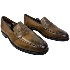 Allen Edmonds RANDOLPH Men's Slip-On Penny Loafers 6.5 D Brown 4838 Dress Shoes