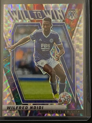 Wilfred Ndidi 2021-22 Panini Mosaic EPL Will To Win Silver Mosaic Prizm
