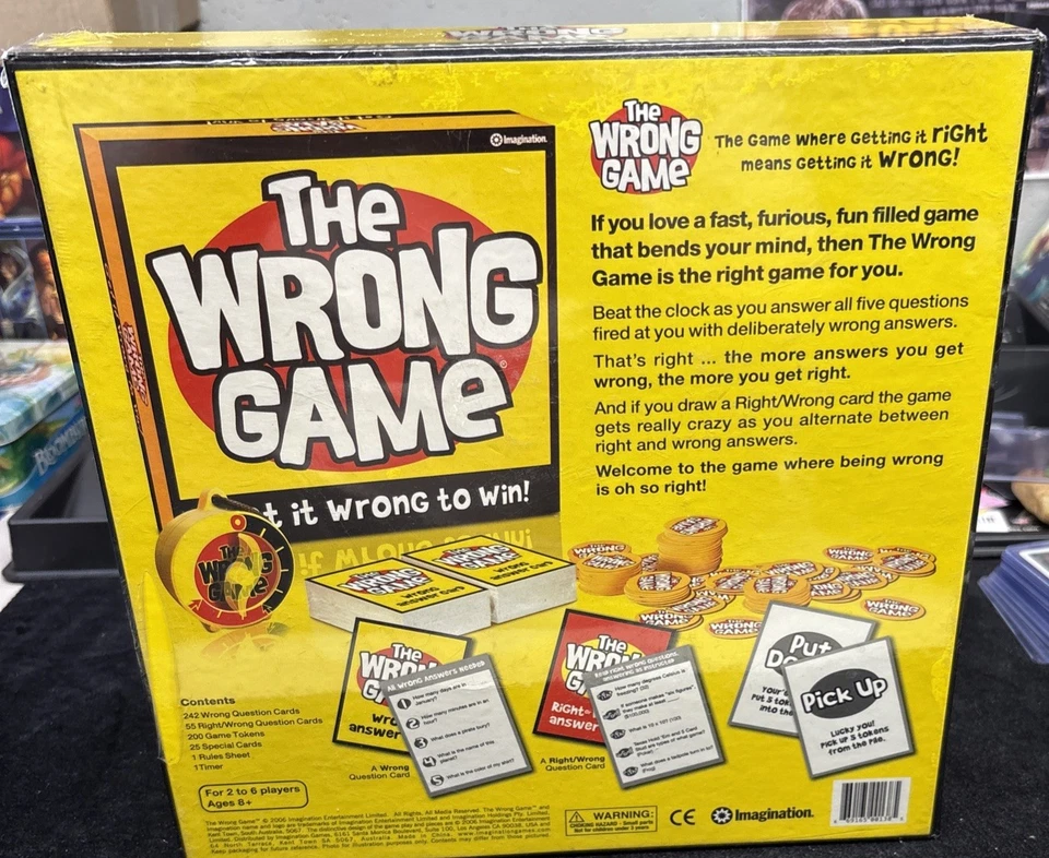The Wrong Game by Imagination – Complete – Party Game – Box Has Light Scuffs - Image 3 of 4