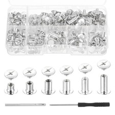 M5 Chicago Screw Rivet Metal Phillips Head, 6 Sizes, Silver