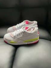Nike Air Jordan 4 RM BG White Pink Volt Size 5Y Youth Kids Shoes FN New