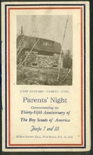 Boy Scouts West Haven Troops 7 & 58 Parents Night Program 1945 CT