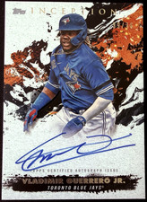 2021 Topps Inception Vladimir Guerrero Jr Auto #/75 Blue Jays RESA-VGJ Autograph