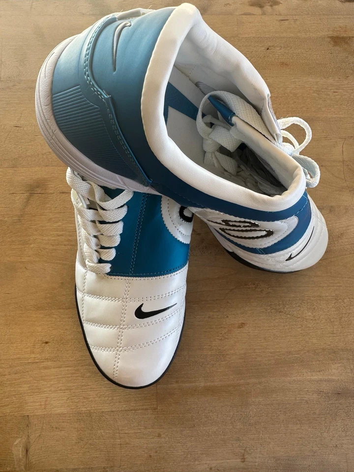 Nike Total 90 III Men's Indoor Soccer Shoes Size 9,5 US White /Blue - Image 4 of 4