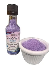 Snowy River Purple Cocktail Sugar - Kosher Certified Naturally Colored Purple