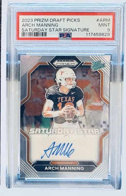 #ad #ad 🔥2023 Arch Manning Draft Picks Saturday Stars Auto PSA 9 Chaser $34.00