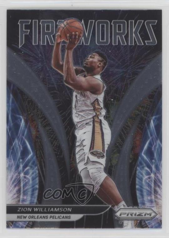 2021-22 Panini Prizm Fireworks Zion Williamson #6 10cl