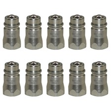 8010-4 10 Pack Male Hydraulic Coupler 1/2" x14 Nptf