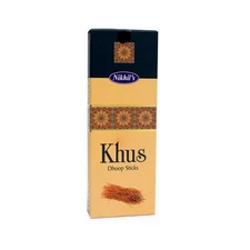 Nikhils Products Khus Dhoop Sticks, Natural Vetiver Fragrance