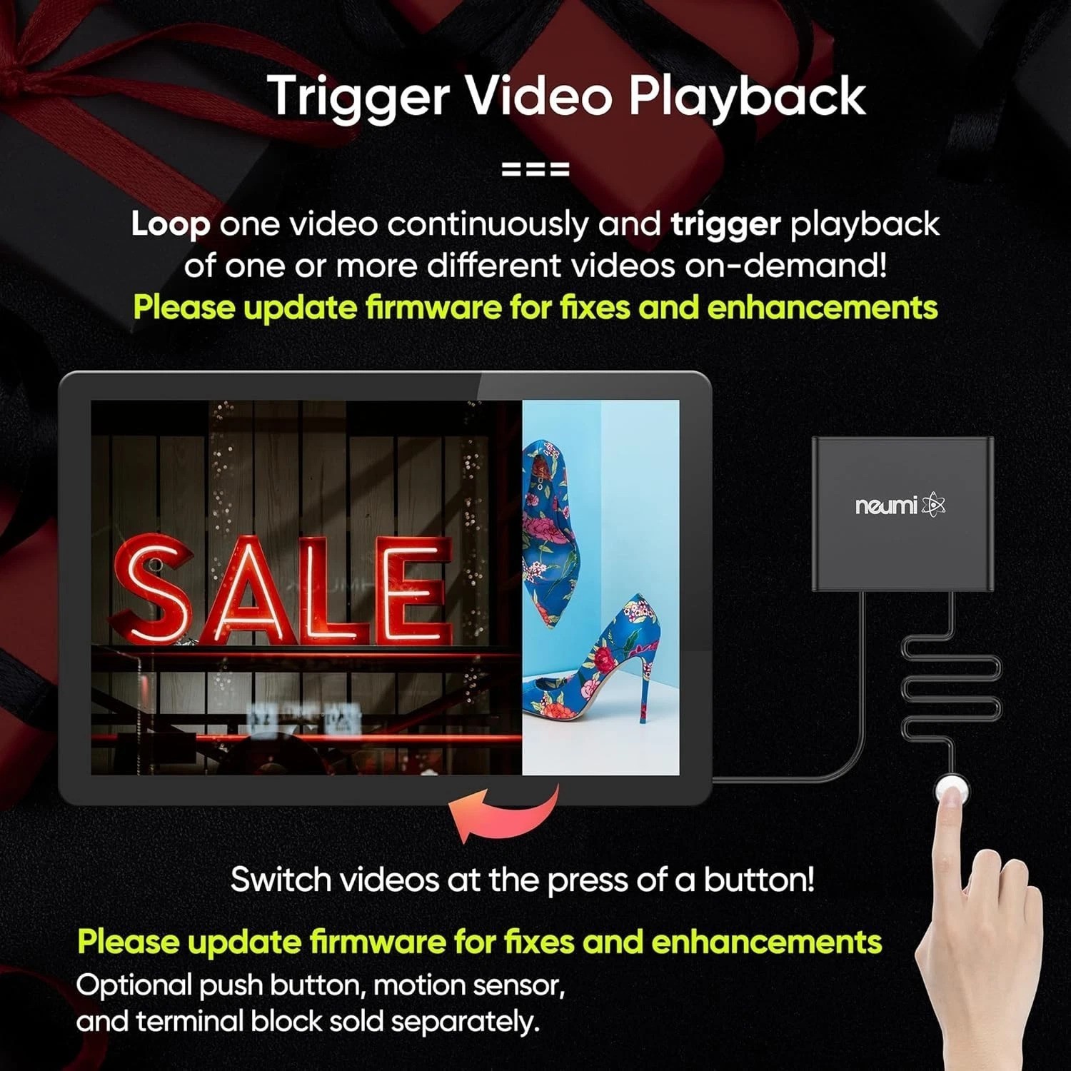 1080P HDMI Digital Media Player - Compact Design for USB & SD Playback