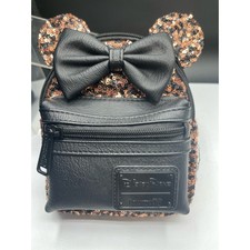 Loungefly Disney Minnie Sequins Bronze Belle of the Ball Wristlet/Belt Bag