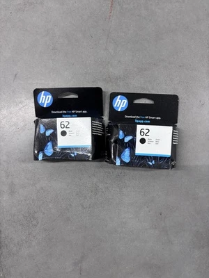 2x Cartucho de tinta negra original HP 62 (C2P04AE) para Officejet 5740 - Oct 2027 - Imagen 1 de 2
