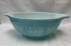VINTAGE PYREX BUTTERPRINT AMISH c1957-1968 CINDERELLA NESTING BOWL 4 QT. BOWL