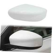 White Left Mirror Cover Replace for 2013-2018 Nissan Altima wo/Signal  White-L