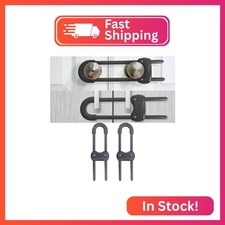WENPENG Sliding Cabinet Locks for Babies, Baby Proofing Adjustable U-Shaped Baby