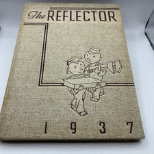 Vintage 1937 The Reflector Yearbook General Motors Institute Flint MI