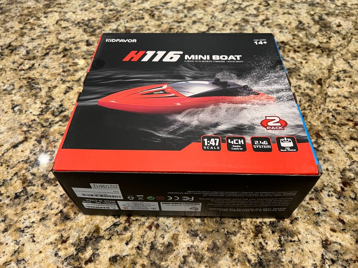H116 RC Boat mini Pack-Remote Control Boats for Adults Kids Pools and  Lake New