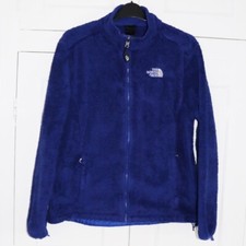 The North Face Teddy Fleece Jacket Size Large Women’s Blue Zip Up Pre Loved Warm
