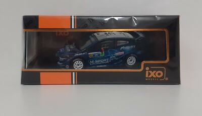 Voiture Miniature Ford Fiesta RS WRC - Rallye Monte-Carlo 2015 - Pilote Elfyn Evans - Échelle 1/43 - IXO Diecast Club