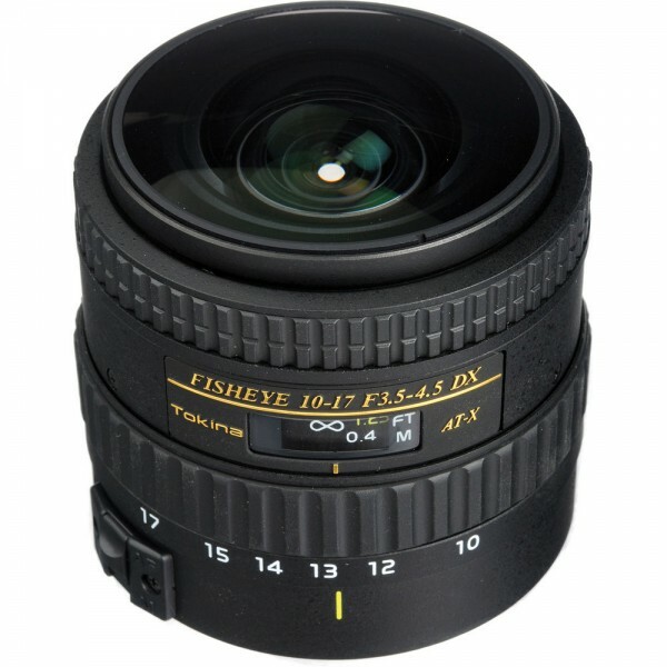 Tokina 10-17mm f/3.5-4.5 AT-X DX AF Fisheye Canon EF-S Fit Lens