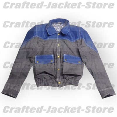 Handmade Michael J. Fox Back to the Future Marty McFly Blue Jacket