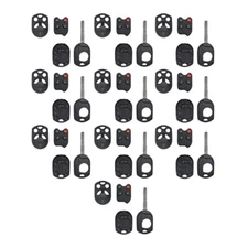 Remote Pad Key Fob Case Shell 4B Compatible with Ford + HU101 Blade (10 Pack)