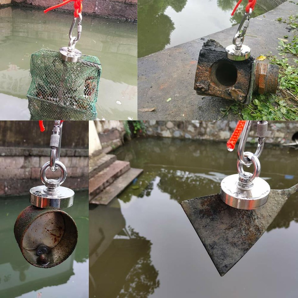 Magnet Fishing 400LB Fishing Magnet Kit With Rope & Gloves - Heavy Duty Neodymium Magnet For Treasure Hunting In Rivers/Lakes Uliber Swivel Magnet For Sale - Foto 5