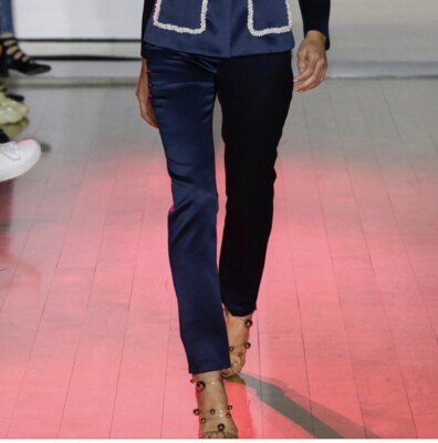 $890 HUISHAN ZHANG Eliza Straight Leg Satin Pants Size 6 | eBay display picture 1
