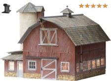 Woodland Scenics O Scale  New Built  Ready With LEDs  Weathered Barn  BR5865