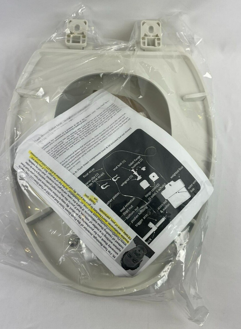 Elongated White Slow Closing Toilet Seat with Automatic Toilet Seat