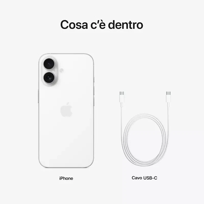 APPLE IPHONE 16 128GB 5G BIANCO SMARTPHONE WHITE NUOVO ORIGINALE ITALIA - Immagine 4 di 4