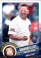 2015 Topps FIRST PITCH #FP10 GRAHAM ELLIOT CHICAGO CUBS⚾
