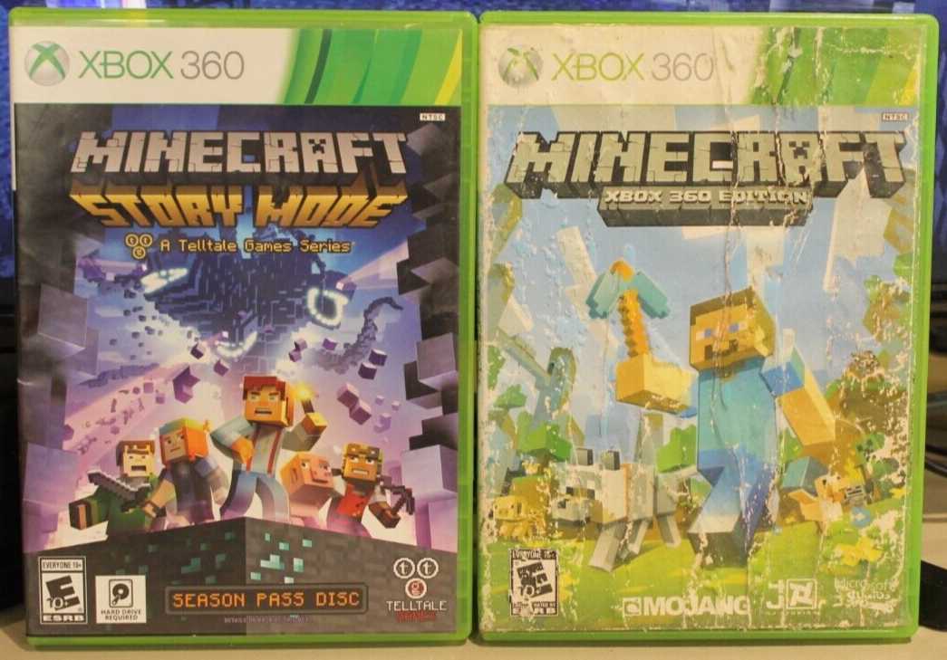 Microsoft XBOX 360 Minecraft & Minecraft Story Mode Season