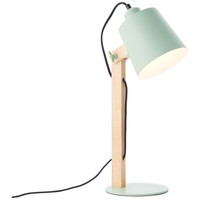 Brilliant Swivel Lese Schreib Tisch Deko Vintage Leuchte Lampe Holz Mint 1X E27