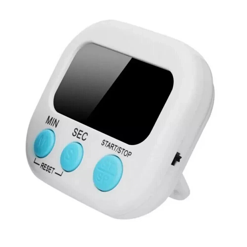 4X Kitchen Timer Magnetic LCD Digital Countdown Stopwatch With Stand Alarm Clock