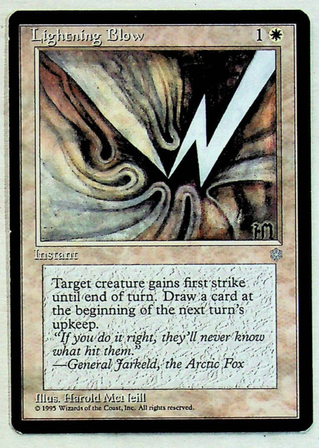 Lightning Blow - Ice Age - 1995 - Magic the Gathering