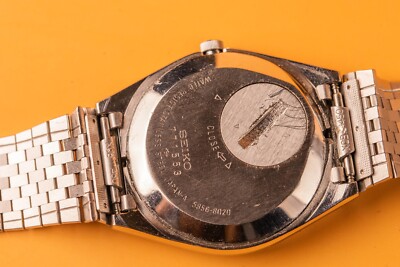 Seiko King Quartz 5856-8020 Steal Case 35mm Mens Watch | eBay
