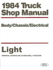 1984 Ford Truck Bronco Econoline Shop Service Repair Manual Book OEM Guide