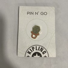 Kipling Women's Red Kl0083 Pin N' Go Stylish Handbag Metal Ring Badge Pin