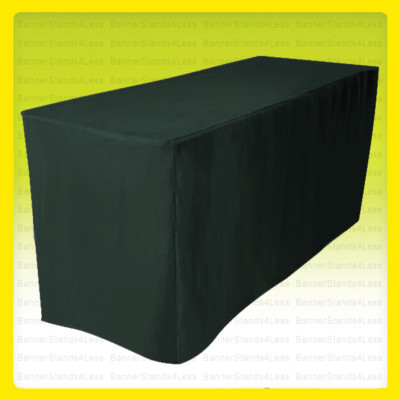 5' Fitted Tablecloth Table Cover  Wedding Banquet Event - HUNTER GREEN