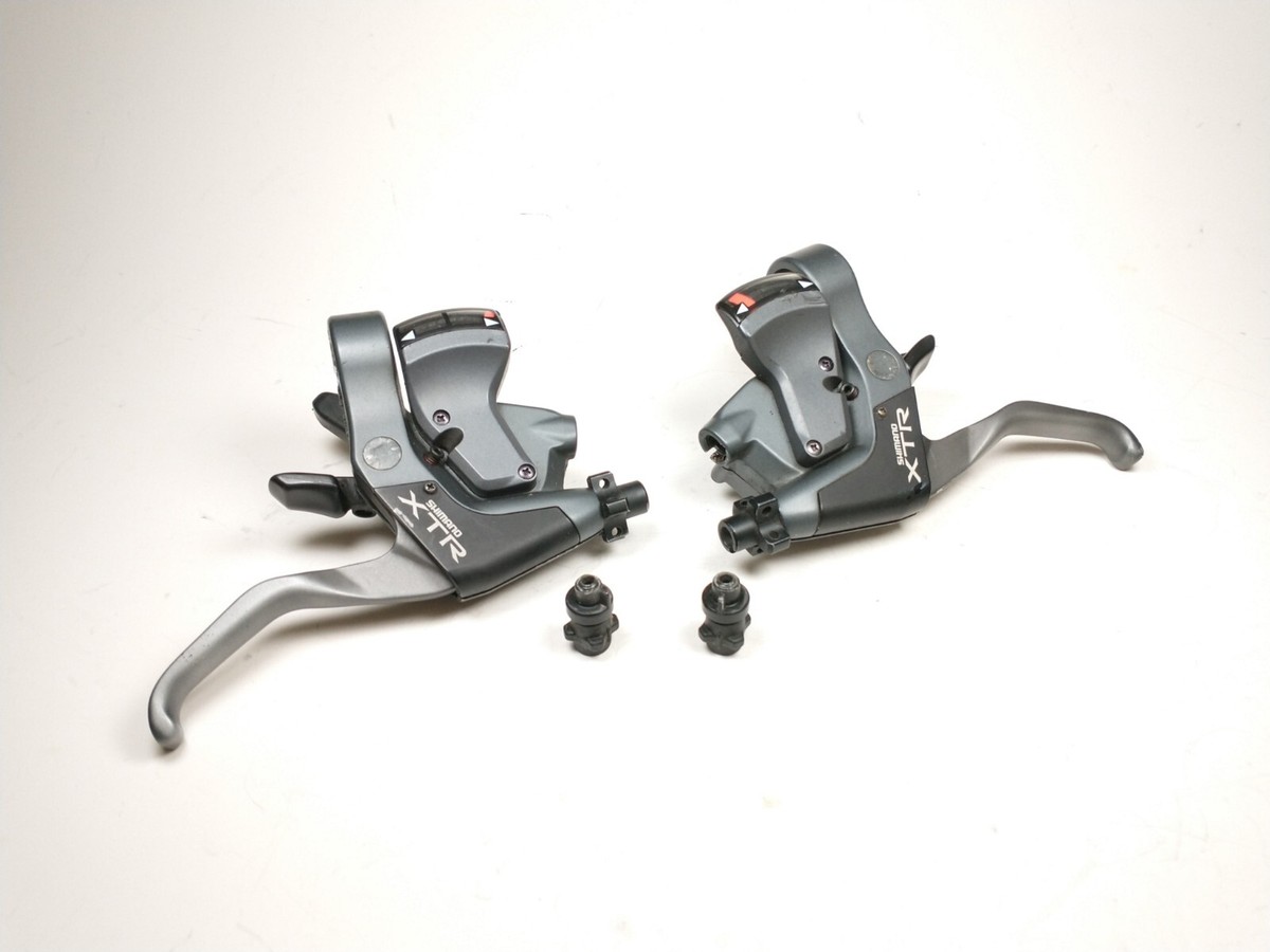 Vintage Shimano XTR M951 3x8 speed rapid-fire shifters / brake
