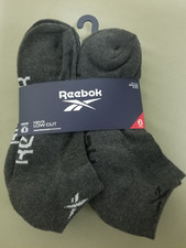 New Mens Reebok 6 Pack Low Cut Socks.