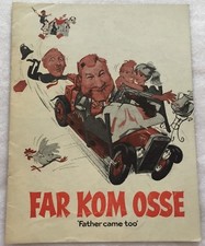 Father Came Too! James Robertson Justice Phillips Vtg 1964 Danish Movie Program