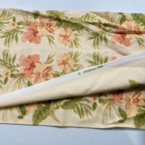 vintage croscill fabric red pink tropical floral 44x308 8.5 yards 2005 y2k - Picture 4 of 12