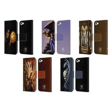 OFFICIAL ANNE STOKES DRAGONS 2 LEATHER BOOK CASE FOR APPLE iPOD TOUCH MP3