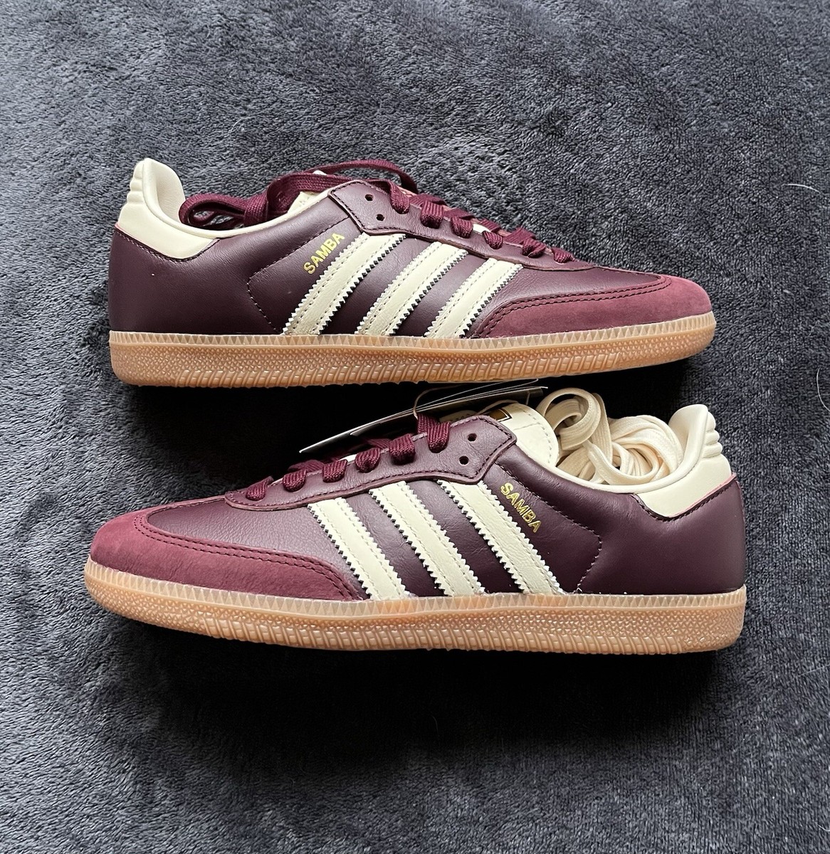 Adidas Samba OG (W) Maroon Gold 38 ID0477