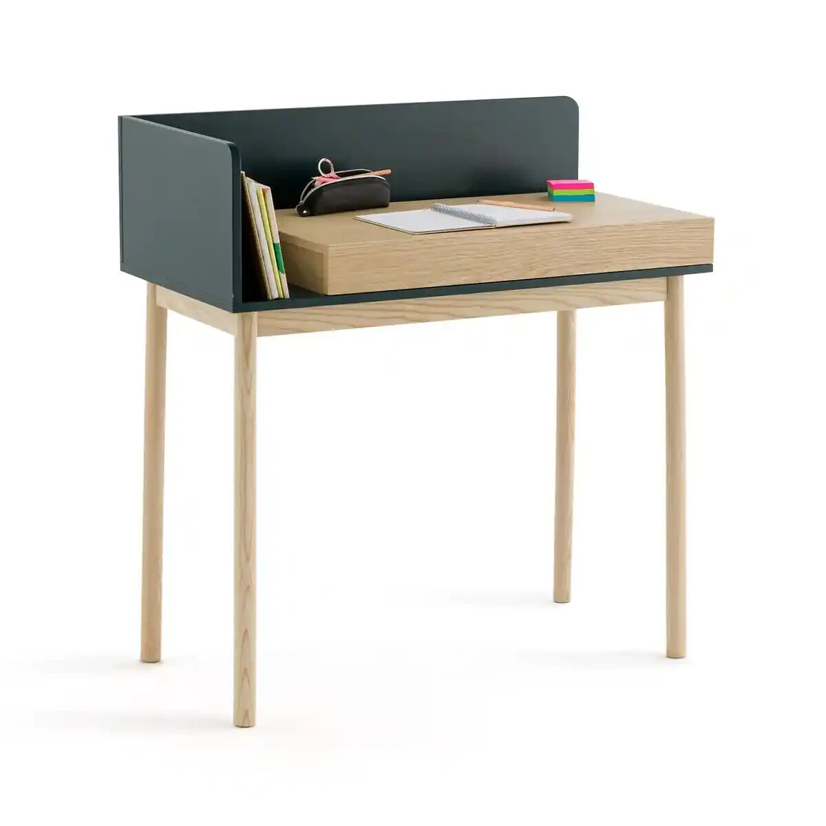 Bureau compact Graphy avec tiroir : la solution pour ranger vos documents dans la chambre