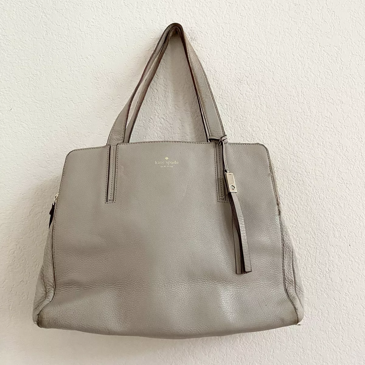 Kate Spade New York Taupe Street Brennan Pebbled Leather Shoulder