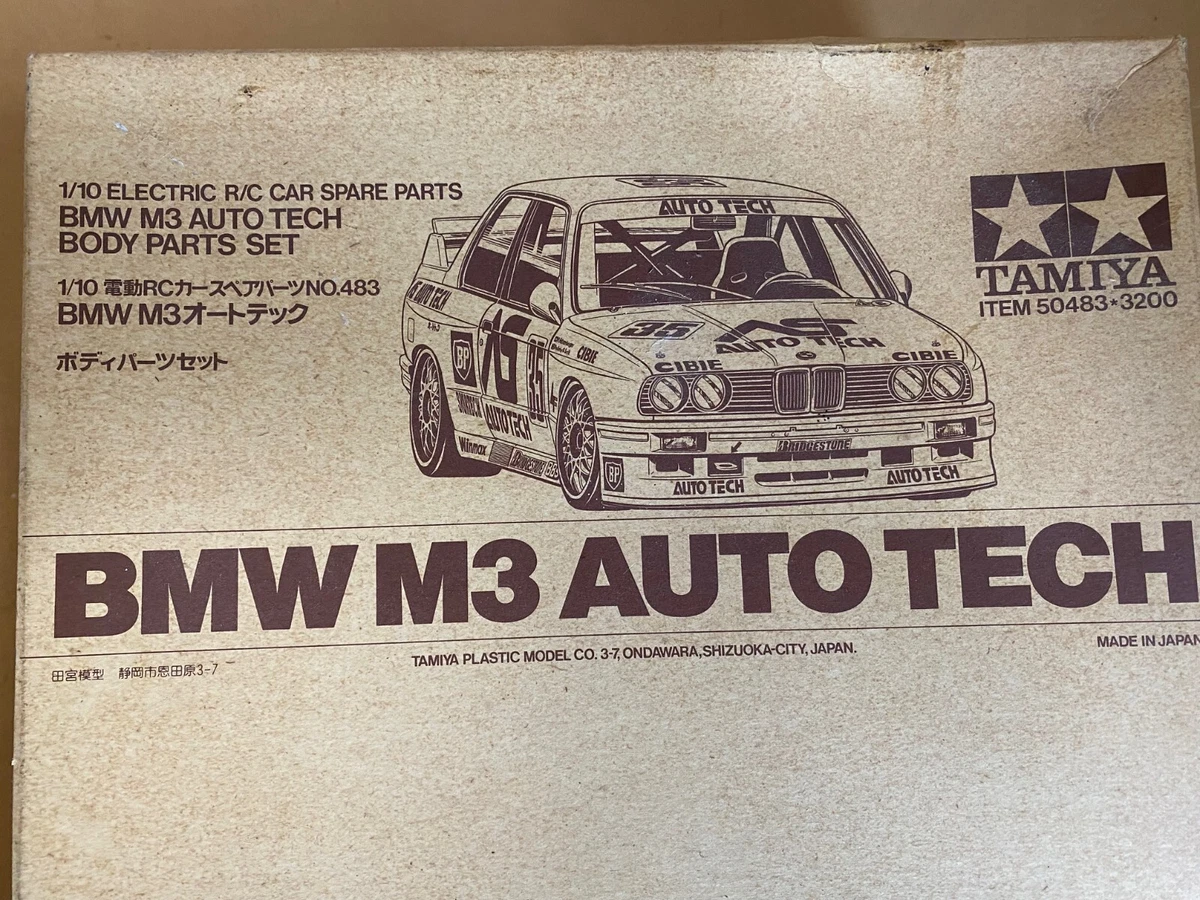 Tamiya 1/10 BMW M3 AUTO TECH 1/10 RC Body set == NIB =