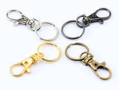 Hummer drehbarer Triggerverschluss mit Ringtasche Charm Schlüsselanhänger Split Ring 38mm UK